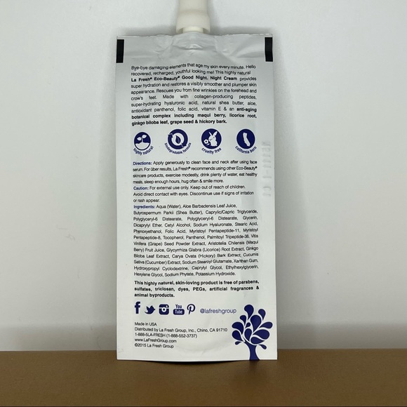 🟩 $8 when bundled - Eco Beauty Good night. Night cream - Picture 2 of 2